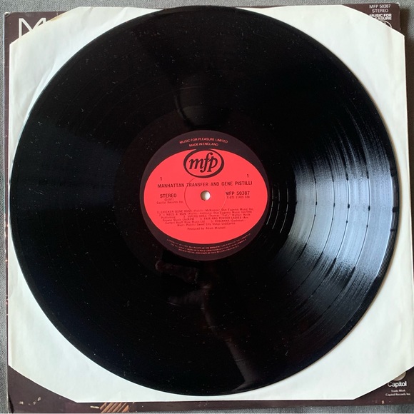 Manhattan Transfer & Gene Pistilli - One More Time Around Rosie… Live vinyl lp - Picture 4 of 4